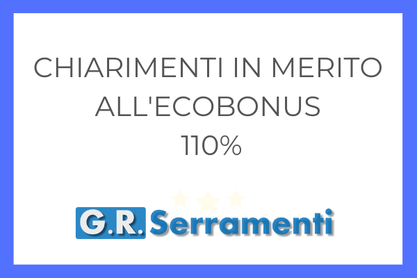 Chiarimenti in merito all’Ecobonus del 110%